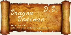 Dragan Dedinac vizit kartica